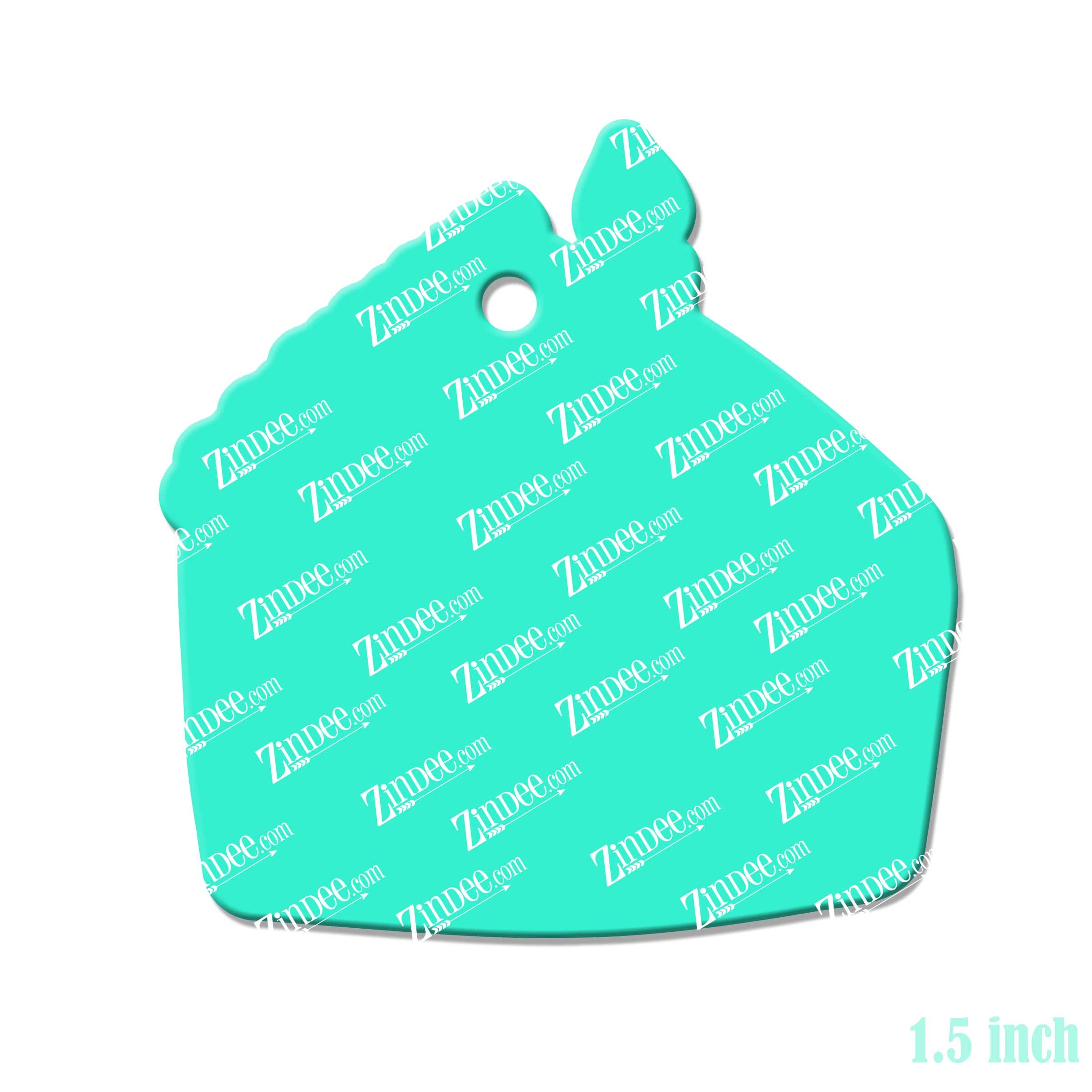 Birthday Cake Slice Acrylic Blank- Sticker- UV DTF (1.5 inch) - Image 2