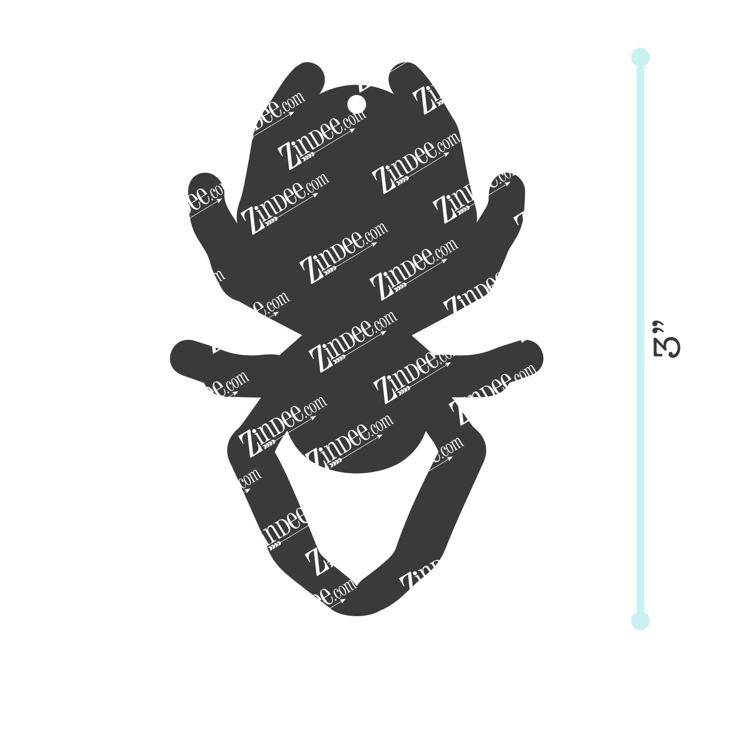 Black Widow acrylic blank (3 inch) (5 piece minimum)