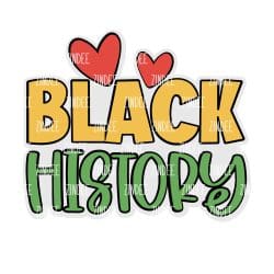 Black History – Acrylic Badge Reel Blank (2") No Hole | Optional Sticker or UV DTF