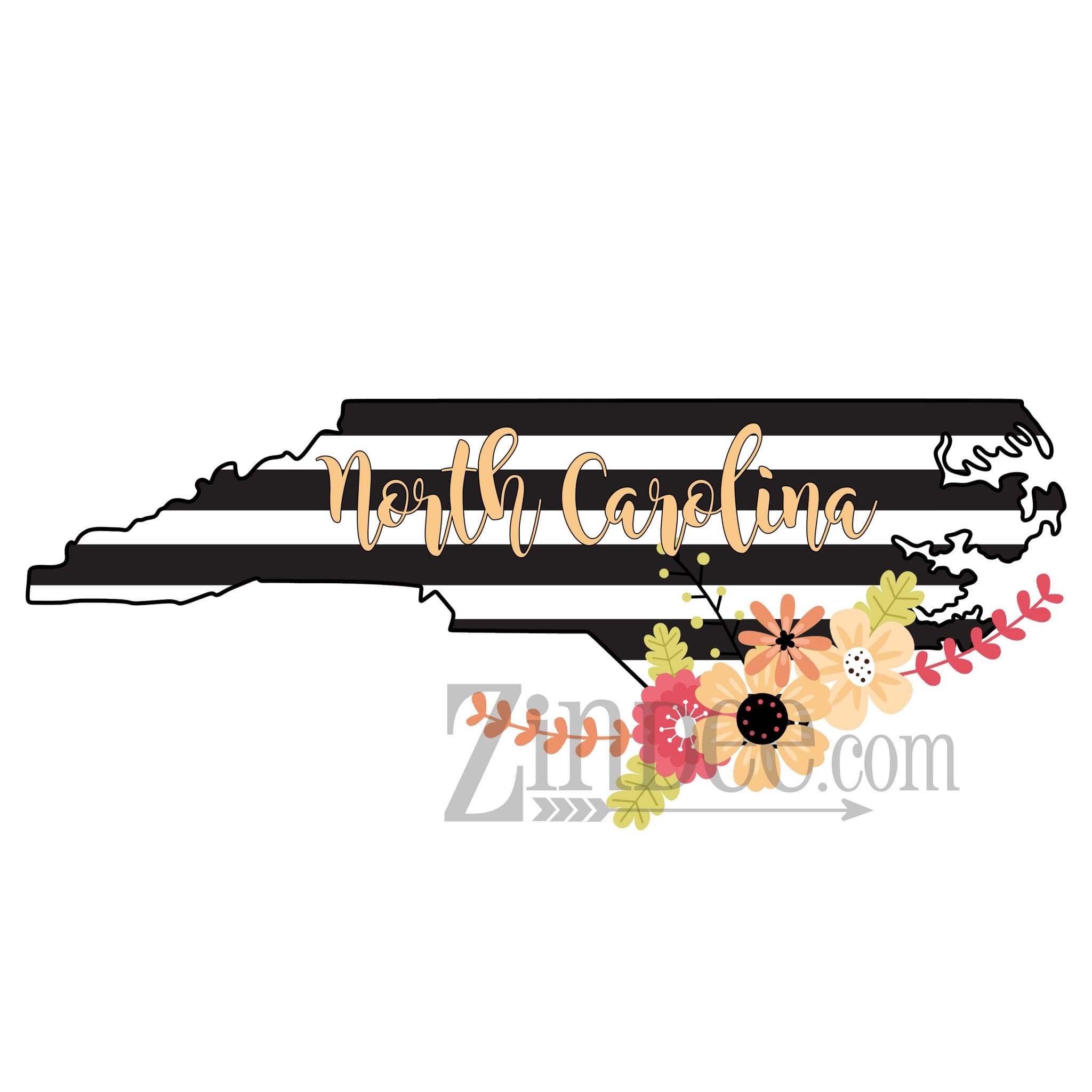 Alternative view of Black White Stripe State (Sublimation Transfer)