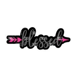 Alternative view of Blessed Arrow acrylic blank (3 inch)