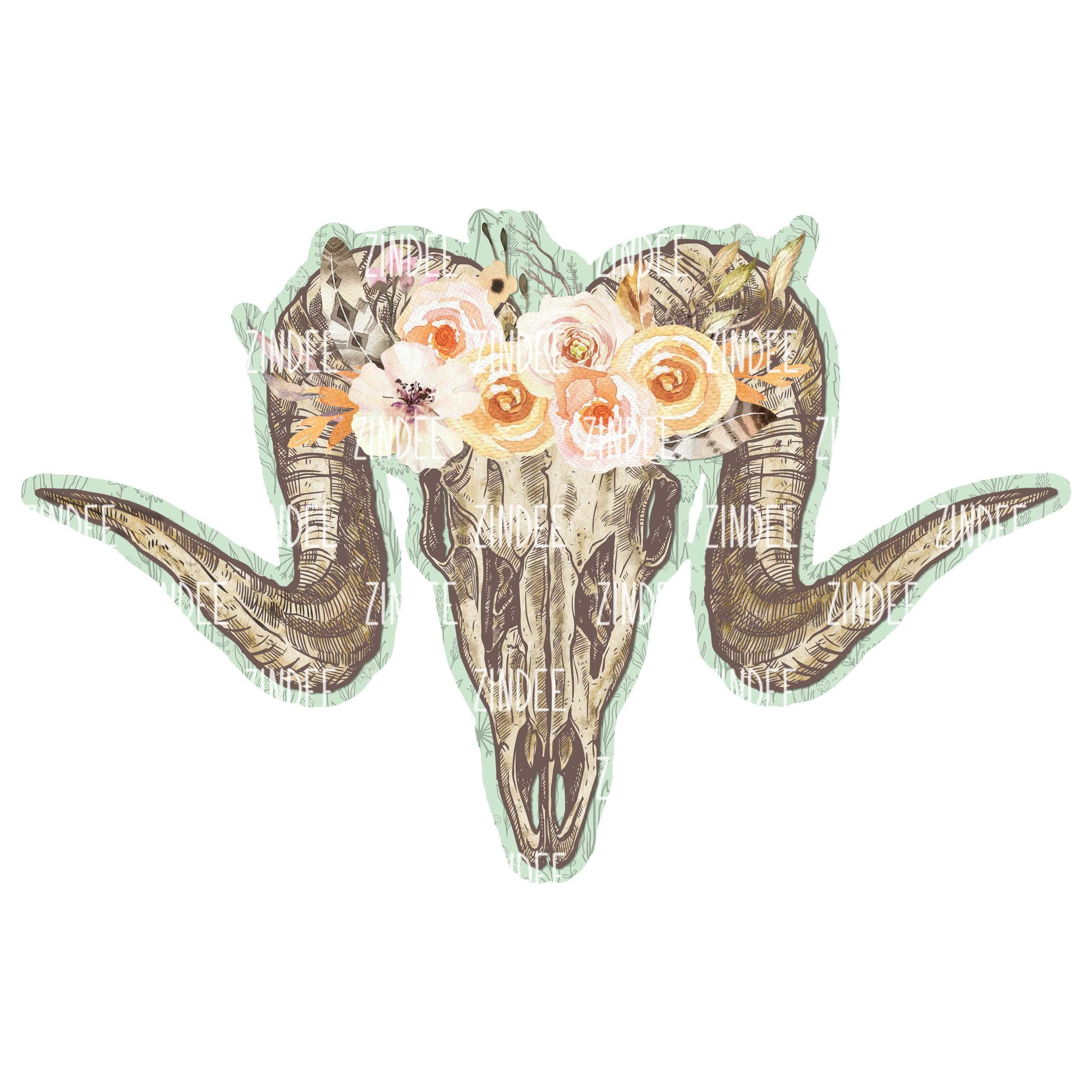 Boho Skull (Sublimation Transfer)