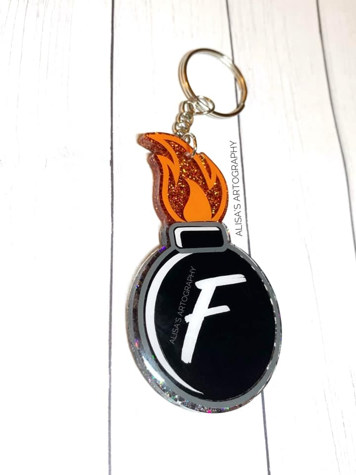 Bomb Acrylic Blank- Sticker- UV DTF (3 inch) (5 PIECE MINIMUM) - Image 3