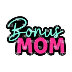 Alternative view of Bonus Mom acrylic blank (3 inch)