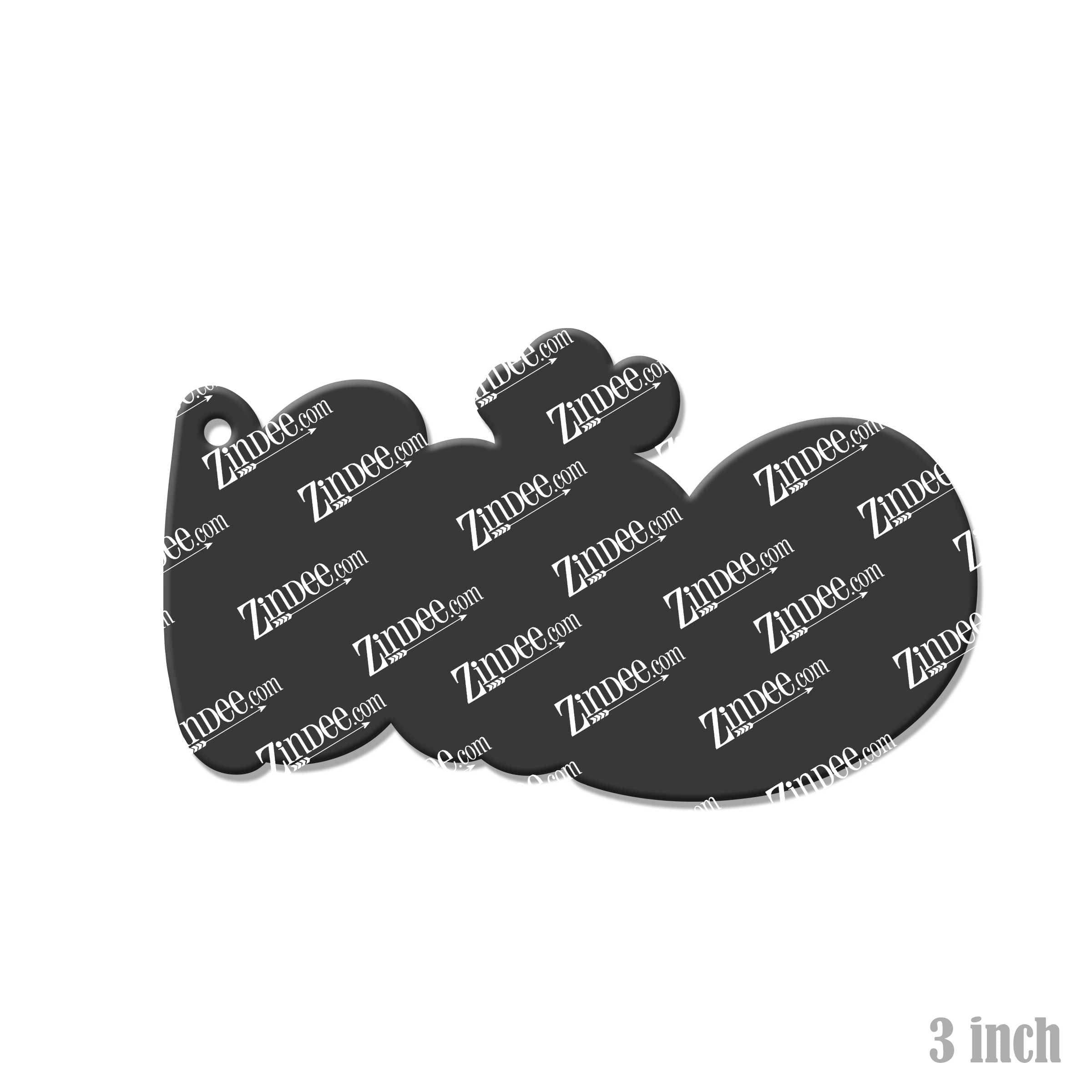 Boo (word) Acrylic Blank- Sticker- UV DTF (3 inch) - Image 2