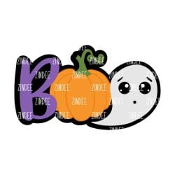 Boo (word) – Acrylic Keychain Blank (2.5") | Optional Sticker or UV DTF