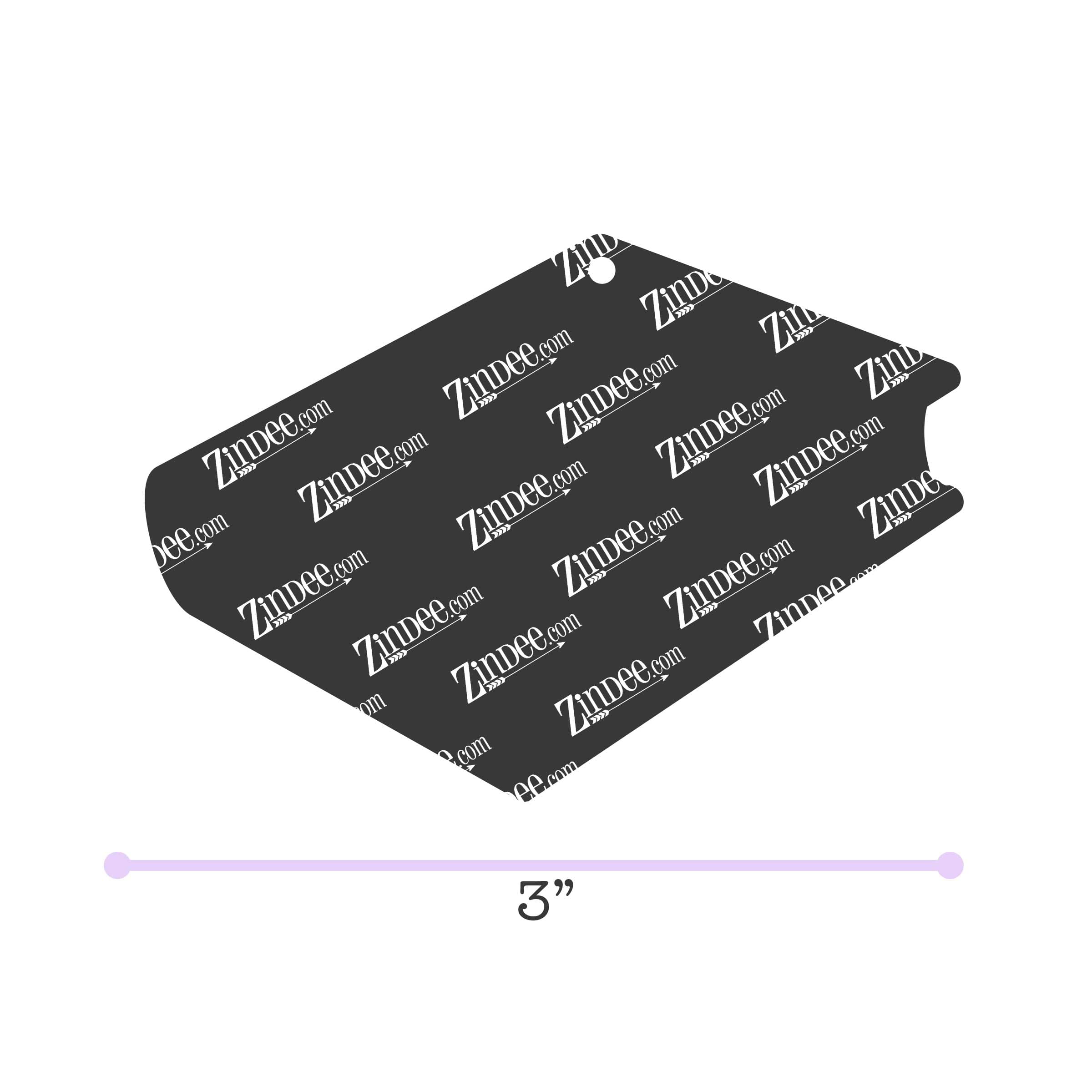 Alternative view of Book Acrylic Blank- Sticker- UV DTF (3 inch)