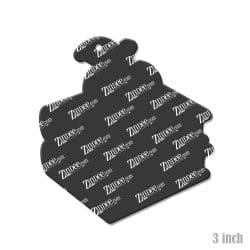 Alternative view of Book with Apple – Acrylic Keychain Blank (3") | Optional Sticker or UV DTF