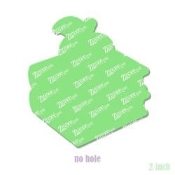 Alternative view of Book with Apple – Acrylic Badge Reel Blank (2") No Hole | Optional Sticker or UV DTF
