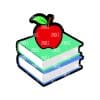 Book with Apple Acrylic Blank- Sticker- UV DTF (1.5 inch)
