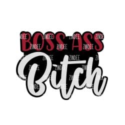 Alternative view of Boss Ass Bitch acrylic blank (3 inch)