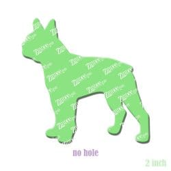 Boston Terrier acrylic blank (2 inch) NO HOLE (5 piece minimum)