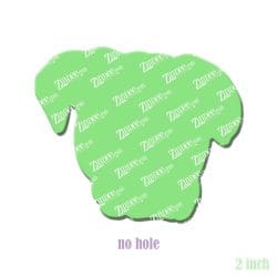 Boxer Head acrylic blank (2 inch) NO HOLE