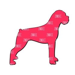 Alternative view of Boxer acrylic blank (3 inch)