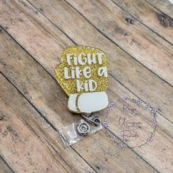 Boxing Glove – Acrylic Badge Reel Blank (2") No Hole | Optional Sticker or UV DTF - Image 3