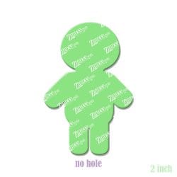 Alternative view of Boy Skeleton – Acrylic Badge Reel Blank (2") No Hole | Optional Sticker or UV DTF