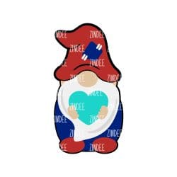 Alternative view of Boy Gnome Sign 10 inch