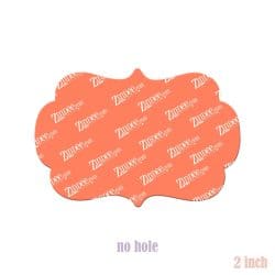 Bracket Frame Horizontal 2 inch (lightweight acrylic) NO HOLE