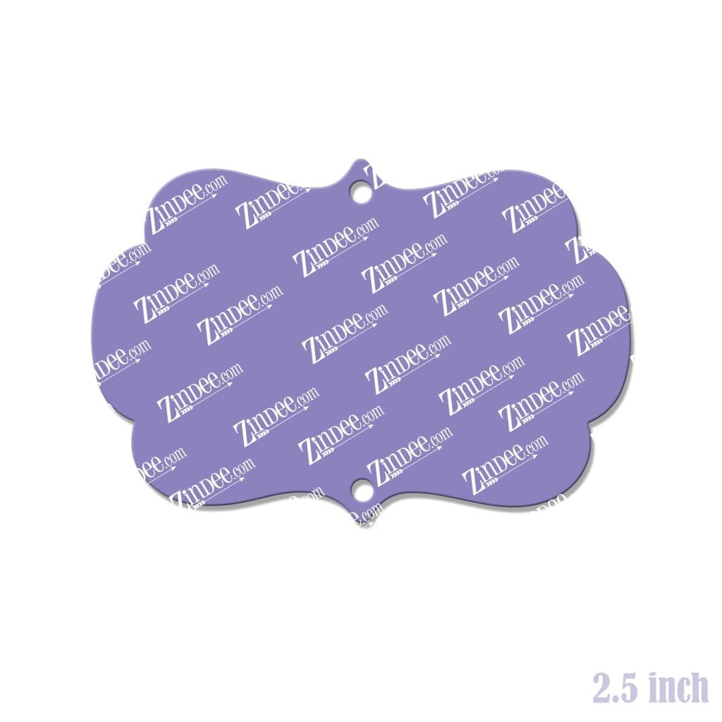 Two Bracket Sticker Bracket Frame (Horizontal)– Acrylic Lanyard Blank (2.5″) 2 Holes ...