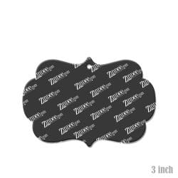 Bracket Frame (horizontal) – Acrylic Keychain Blank (3") | Optional Sticker or UV DTF