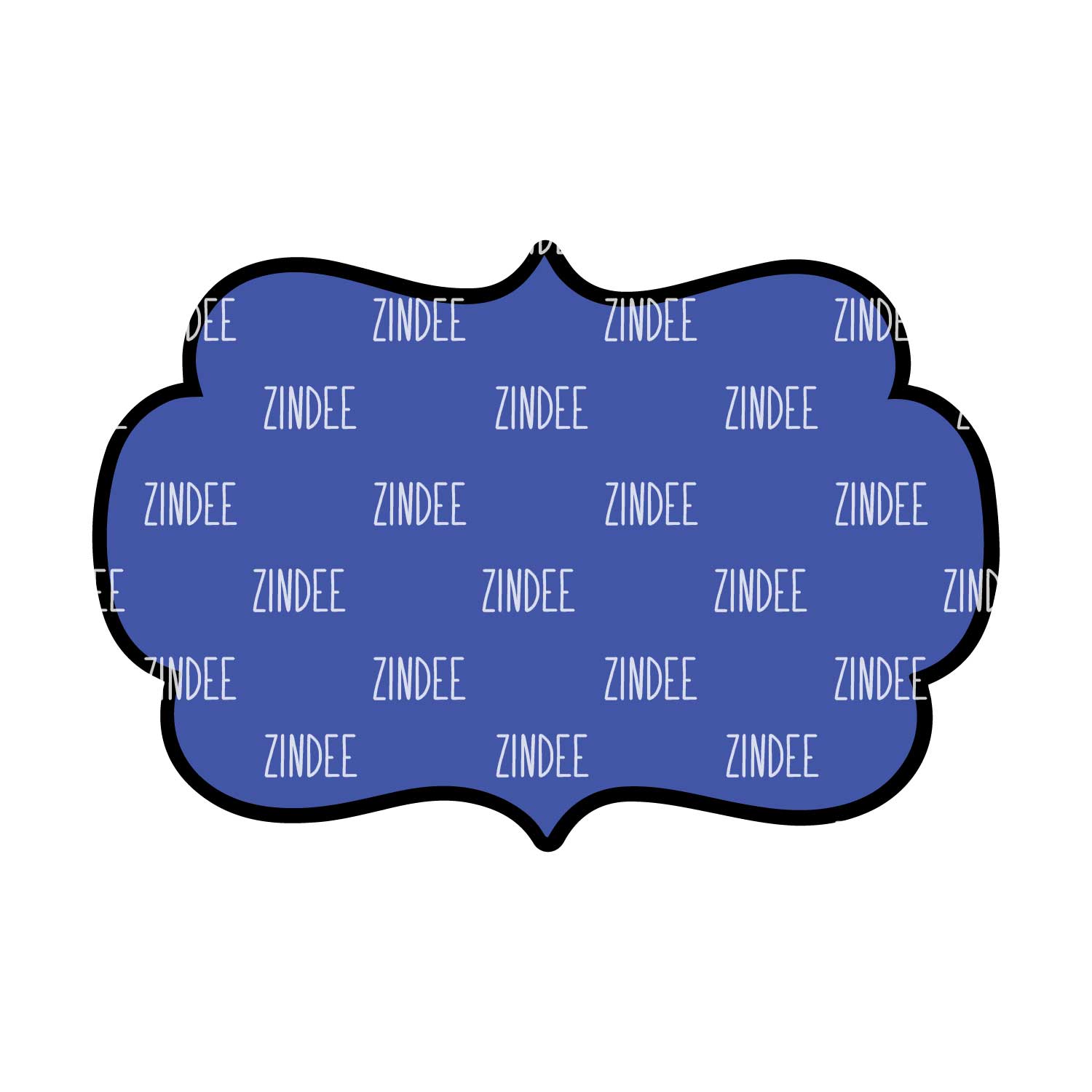 Alternative view of Bracket Frame Acrylic Blank- Sticker- UV DTF (1.5 inch)