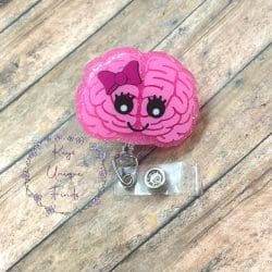 Brain – Acrylic Badge Reel Blank (2") No Hole | Optional Sticker or UV DTF - Image 6