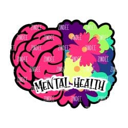 Brain Bouquet – Mini Acrylic Charm Blank (1.5") | Optional Sticker or UV DTF