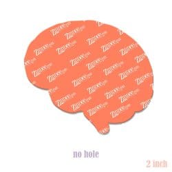 Brain Side View 2 inch (lightweight acrylic) NO HOLE
