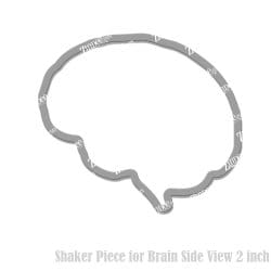 Brain Side View Shaker Piece (2 inch)