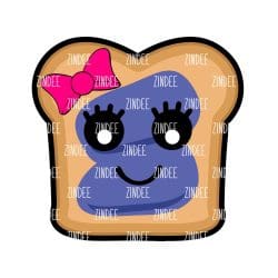 Bread – Acrylic Badge Reel Blank (2") No Hole | Optional Sticker or UV DTF