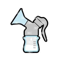 Breast Pump – Acrylic Badge Reel Blank (2") No Hole | Optional Sticker or UV DTF