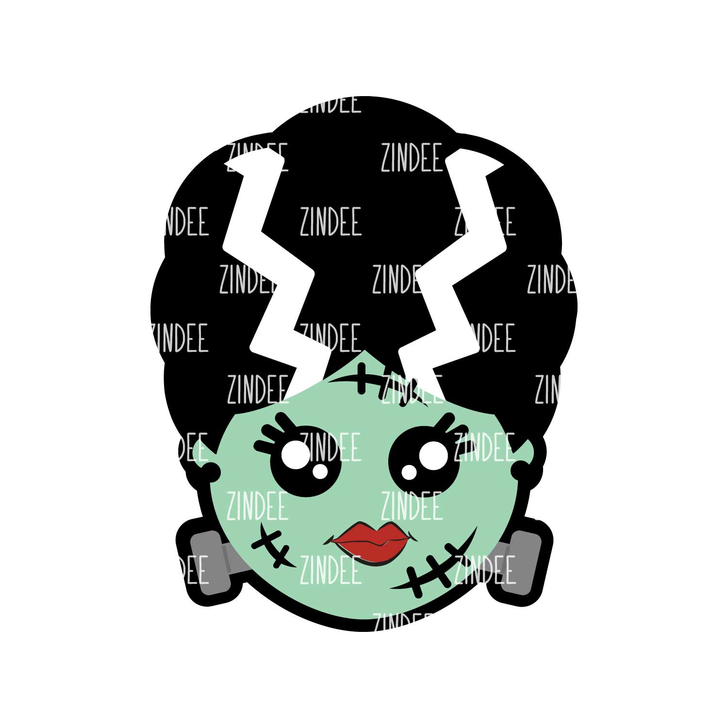 Bride of Frankenstein Acrylic Blank- Sticker- UV DTF (1.5 inch
