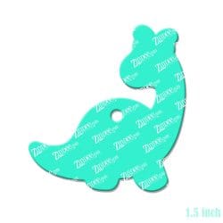 Alternative view of Brontosaurus Acrylic Blank- Sticker- UV DTF (1.5 inch)