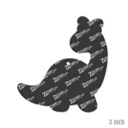 Alternative view of Brontosaurus Acrylic Blank- Sticker- UV DTF (3 inch)