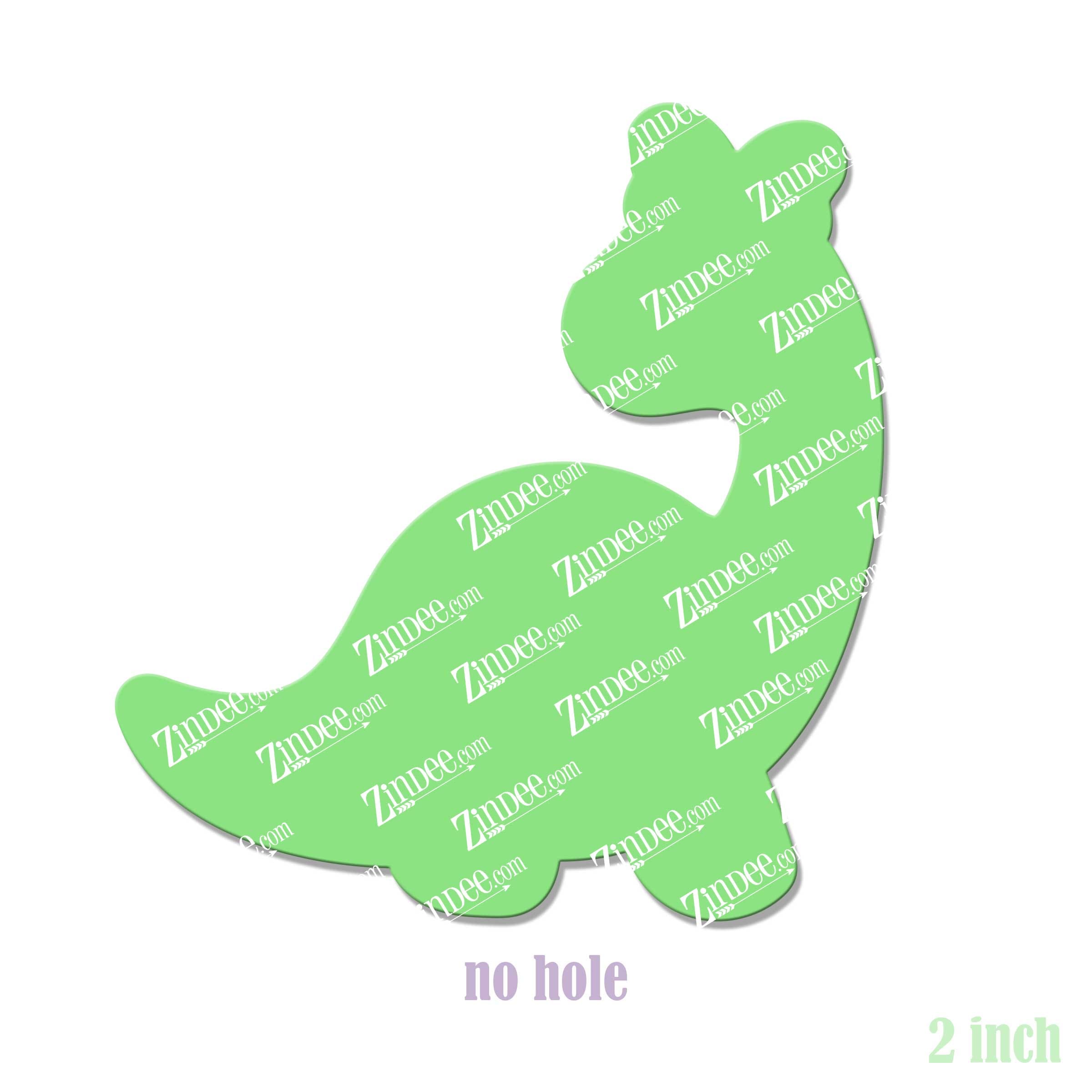 Alternative view of Brontosaurus Acrylic Blank- Sticker- UV DTF (2 inch) NO HOLE