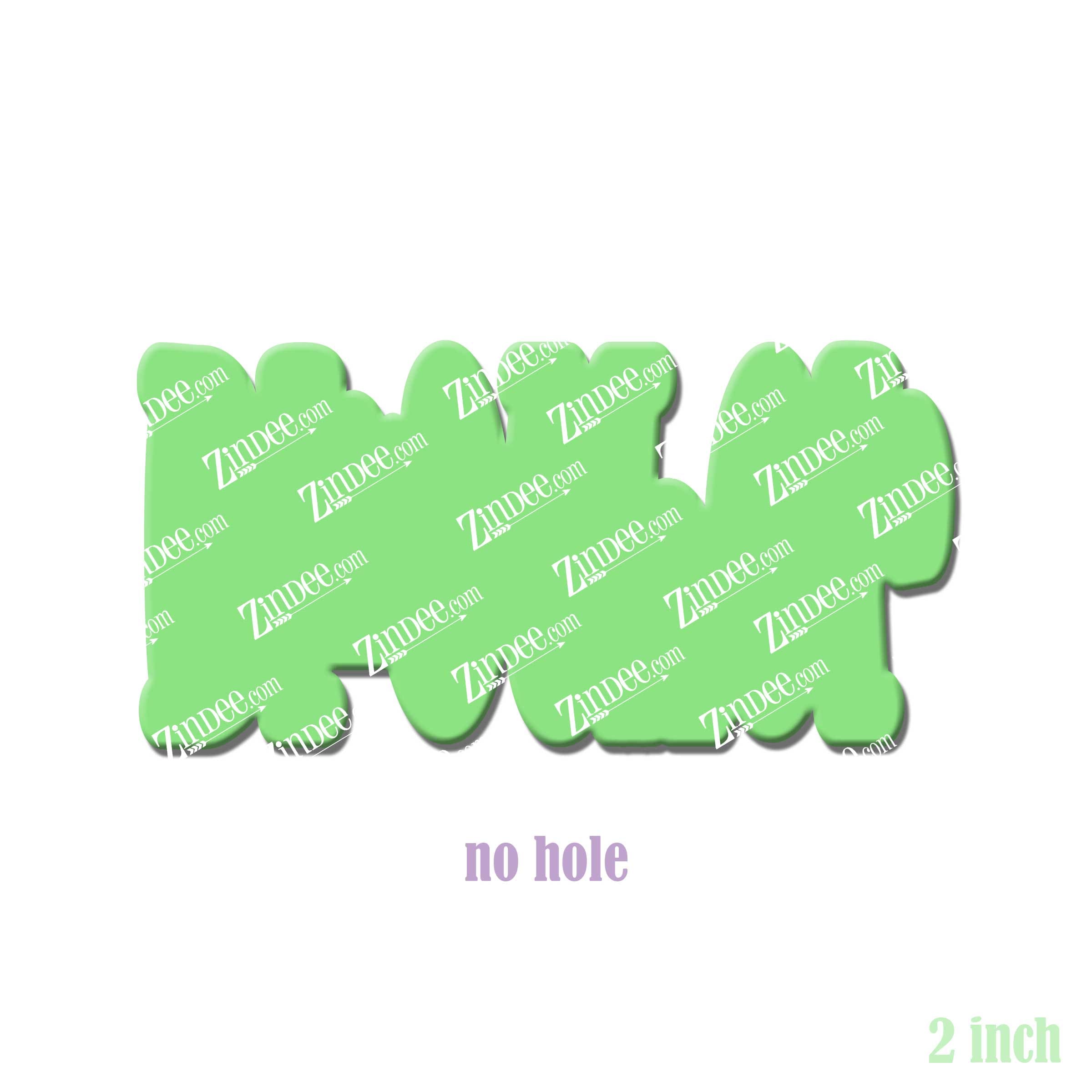 Brother acrylic blank (2 inch) NO HOLE (5 piece minimum)