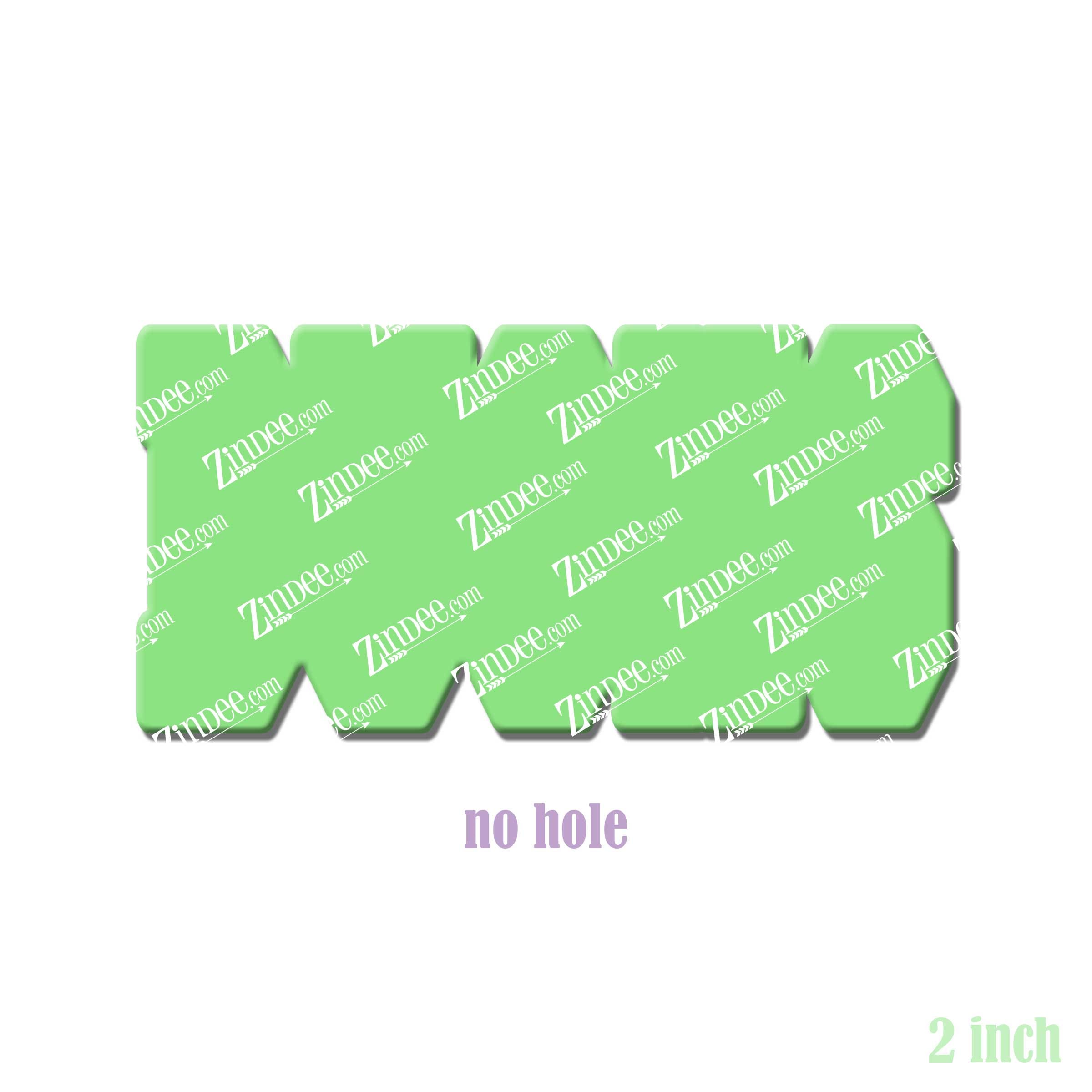 Bucks (word) acrylic blank (2 inch) NO HOLE (5 piece minimum)