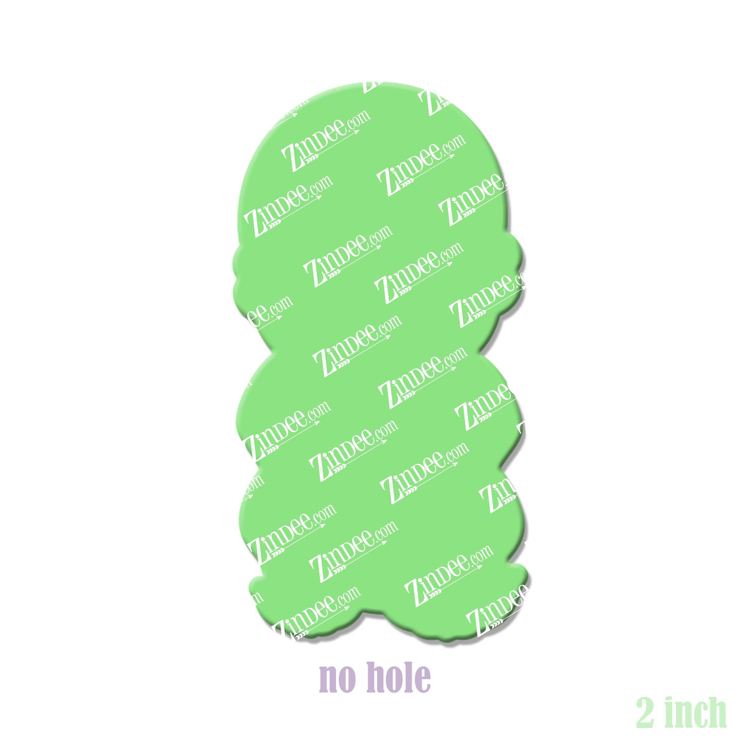 Buddha Baby acrylic blank (2 inch) NO HOLE