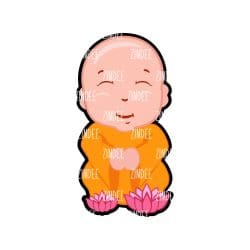 Alternative view of Buddha Baby acrylic blank (3 inch)