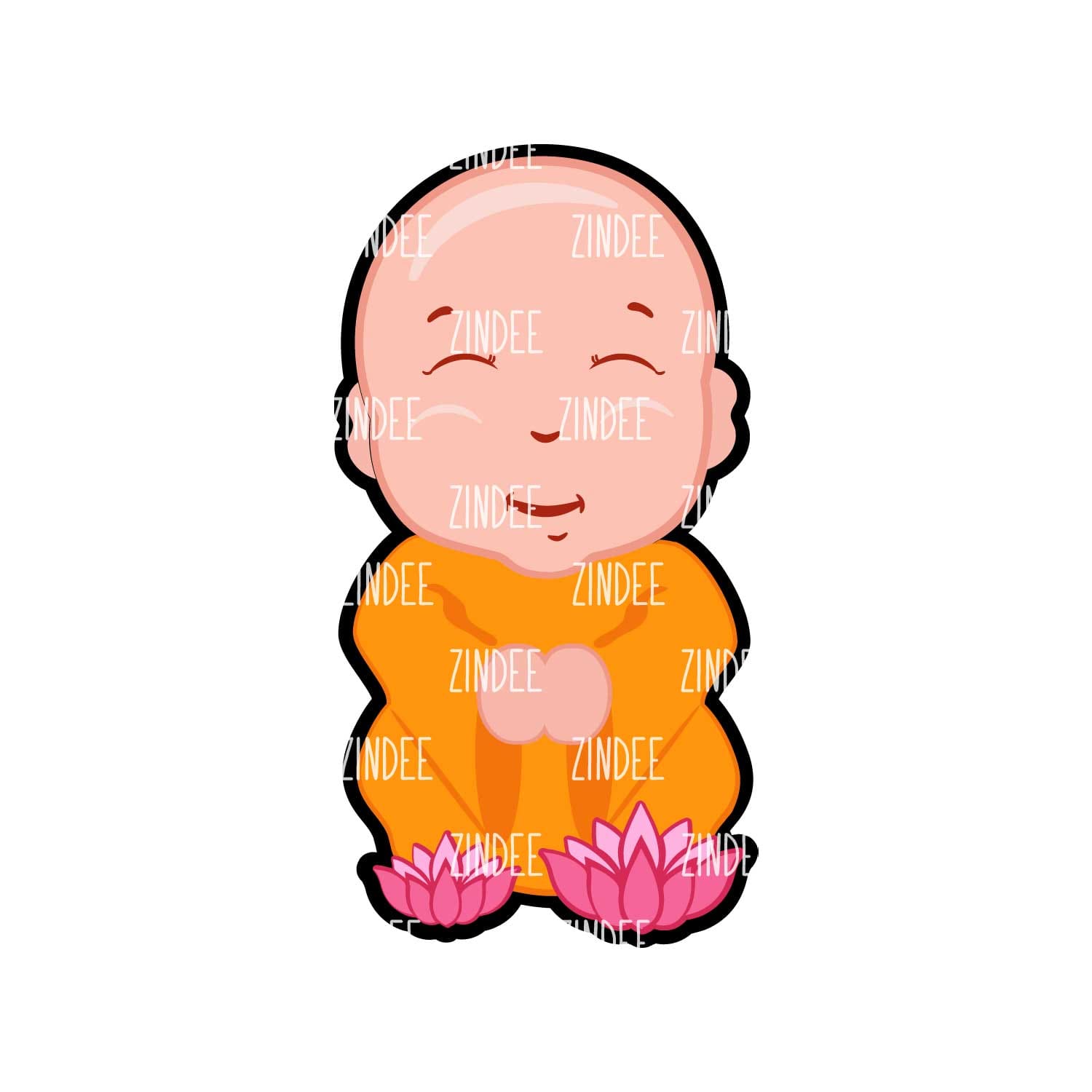 Alternative view of Buddha Baby acrylic blank (3 inch)