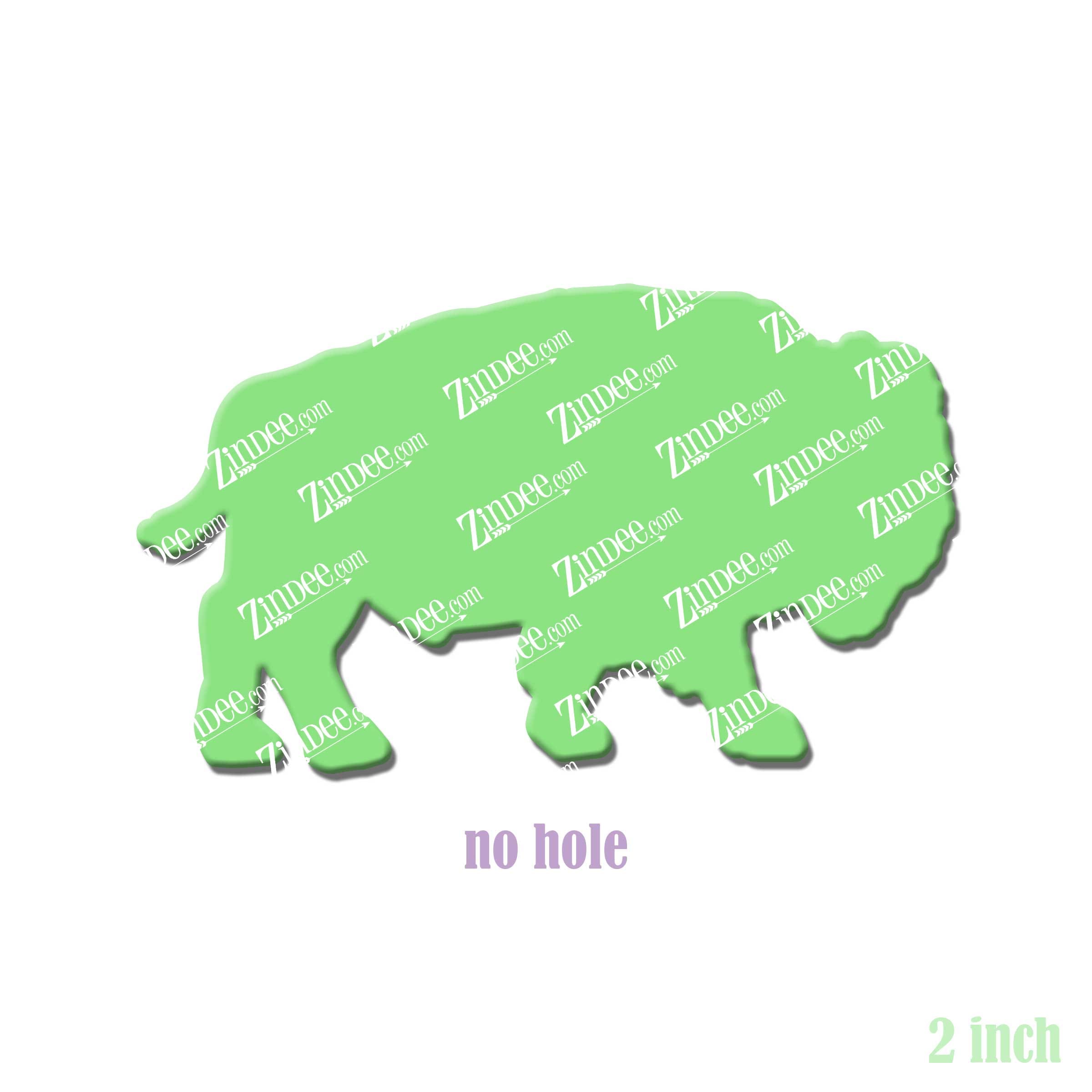 Alternative view of Buffalo Acrylic Blank- Sticker- UV DTF (2 inch) NO HOLE