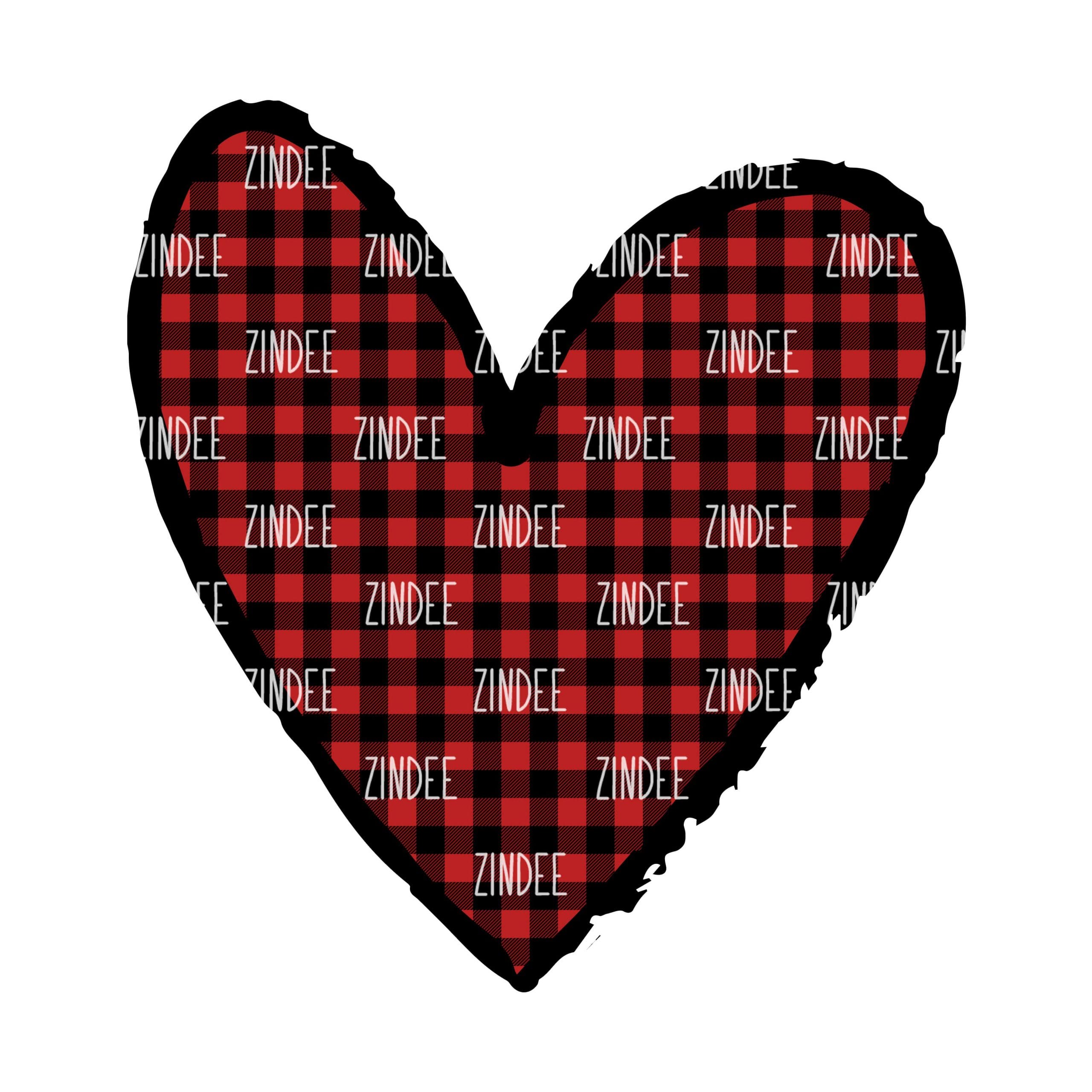 Buffalo Plaid Heart (download)