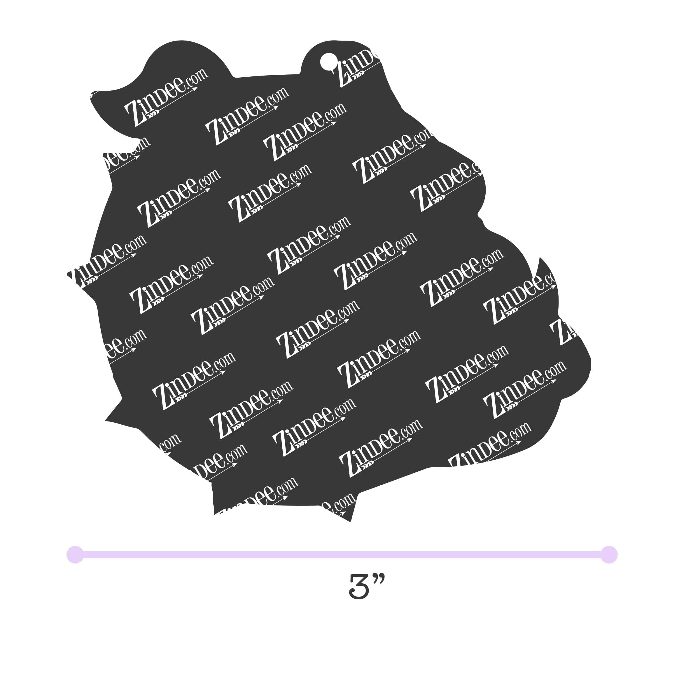 Bulldog Acrylic Blank- Sticker- UV DTF (3 inch)