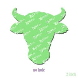 Bull Head acrylic blank (2 inch) NO HOLE
