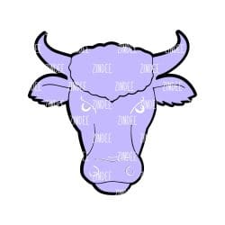 Alternative view of Bull Head acrylic blank (3 inch)