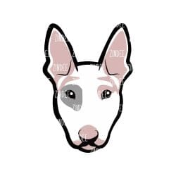 Alternative view of Bull Terrier Head acrylic blank (3 inch)