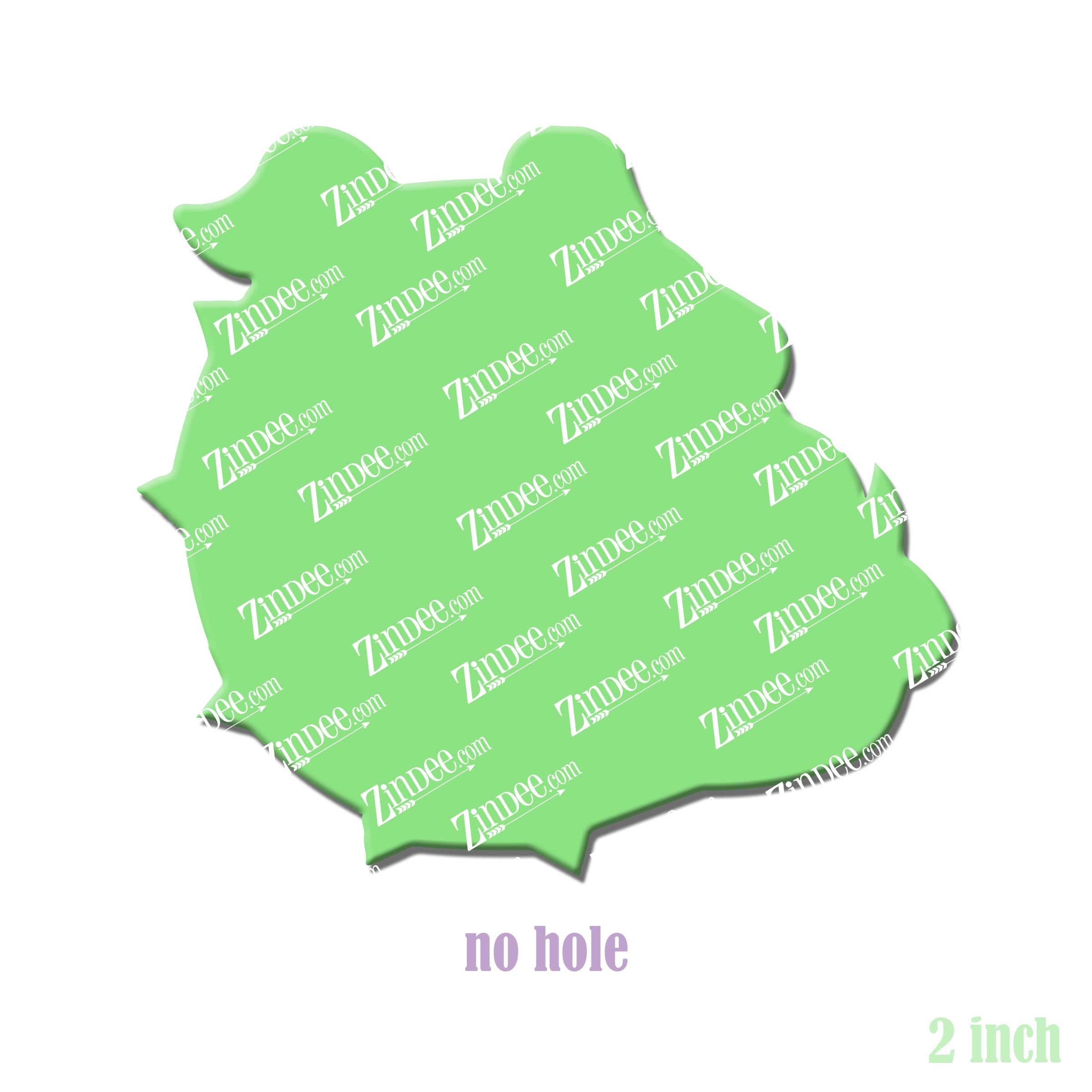 Alternative view of Bulldog Acrylic Blank- Sticker- UV DTF (2 inch) NO HOLE