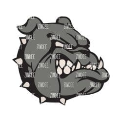 Alternative view of Bulldog – Acrylic Keychain Blank (3") | Optional Sticker or UV DTF