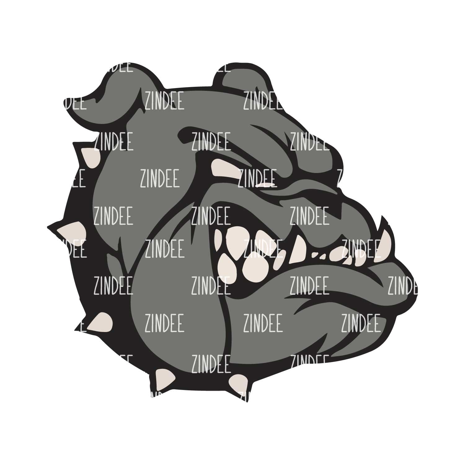 Bulldog Acrylic Blank- Sticker- UV DTF (2 inch) NO HOLE
