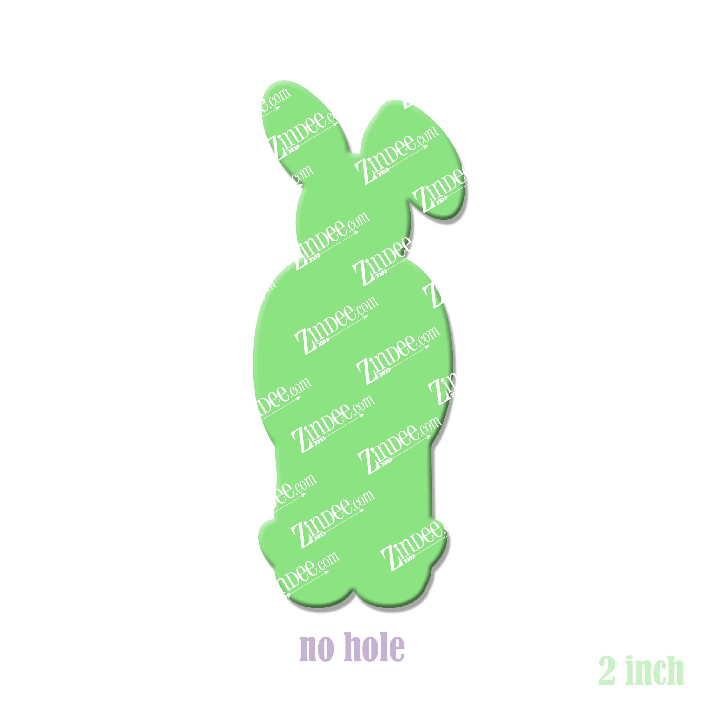 Alternative view of Bunny Suit Acrylic Blank- Sticker- UV DTF (2 inch) NO HOLE
